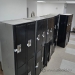 Black & Beige Bank of 4 Doors Double Tier Storage Locker